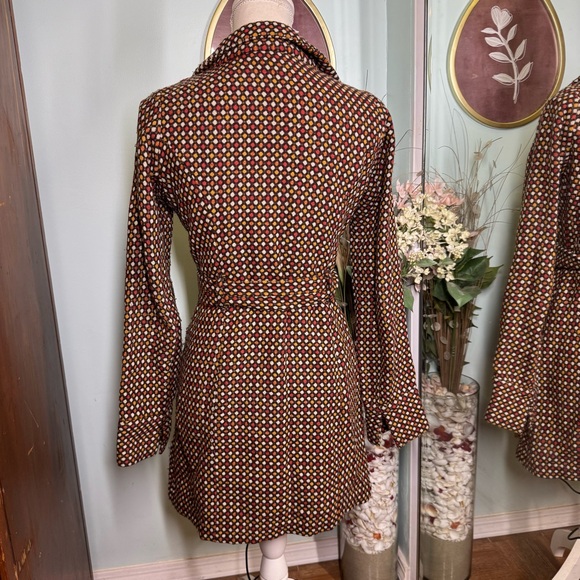 Free People Polka Dot Belted Trench Coat - Picture 3 of 7